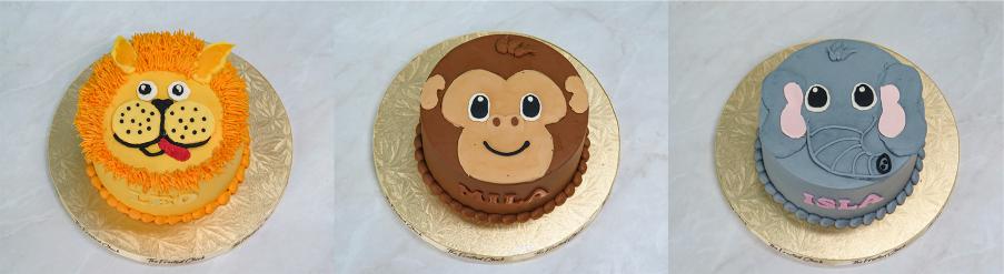 animated animal cakes